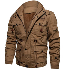 Load image into Gallery viewer, 2025 New Arrival Men's Winter Fleece Jackets Warm Hooded Coat Thermal Thick Outerwear Male Military Jacket Mens Brand Clothing