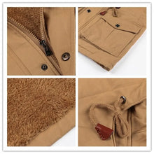 Load image into Gallery viewer, 2025 New Arrival Men's Winter Fleece Jackets Warm Hooded Coat Thermal Thick Outerwear Male Military Jacket Mens Brand Clothing