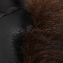 Load image into Gallery viewer, HH Women's Winter Fashion Coats Black Fur Turn-Down Collar Long Sleeves Lace-Up Decoration Single Breasted Female Warm Jackets