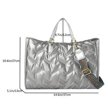 Load image into Gallery viewer, Fashion Large Tote Padded Quilted Handbags