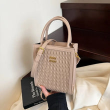 Load image into Gallery viewer, Designer Leather Handbag For Elegant Ladies, Crossbody Shoulder Tote Bag With Secure Zipper