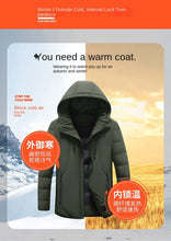 Load image into Gallery viewer, Winter Heating Jacket Mens 11 Heating Zone USB Charging Temperature Controlled Padded Coat Outdoor Ski Warm Cold-proof Parka