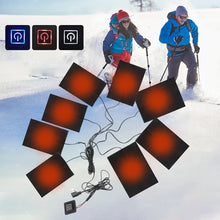 Load image into Gallery viewer, 3 Levels Electric Cloth Heater USB Heating Pads Outdoor Thermal Winter Heating Vest Pads Vest Heater for DIY Heated Clothing