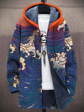 Load image into Gallery viewer, 3D Men Cardigans Coats Japanese Style Art Colorful Graphics Printed Plush Thick Winter Casual Streetwear Unisex Clothing