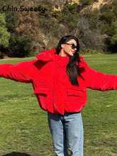 Load image into Gallery viewer, Warm Women's Hooded Cotton Padded Coats 2025 Autumn Winter Lady Outwear