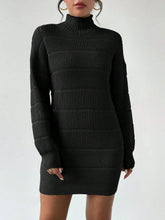 Load image into Gallery viewer, Women's Knitted Dress Turtleneck Mini Slim 2025 Winter Knitting Above Knee