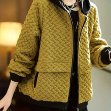 Load image into Gallery viewer, 2025 New Hooded Casual Coat Women High End Mother Jacket Autumn Winter New Korean Patchwork Outwear With Short Zipper Basic Coat
