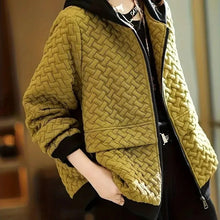 Load image into Gallery viewer, 2025 New Hooded Casual Coat Women High End Mother Jacket Autumn Winter New Korean Patchwork Outwear With Short Zipper Basic Coat
