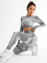 Load image into Gallery viewer, Women's 2pcs Hot-selling New Sports Tight Running Breathable Seamless Yoga Suit