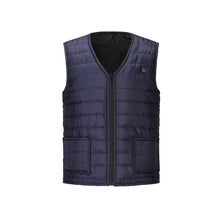 Load image into Gallery viewer, Unisex Heated Vest – 11 Heating Areas, V-Neck & USB Smart Temp Control, Cotton Material