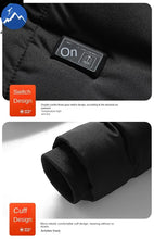 Load image into Gallery viewer, Winter Heating Jacket Mens 11 Heating Zone USB Charging Temperature Controlled Padded Coat Outdoor Ski Warm Cold-proof Parka