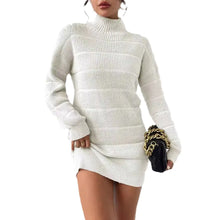 Load image into Gallery viewer, Women's Knitted Dress Turtleneck Mini Slim 2025 Winter Knitting Above Knee