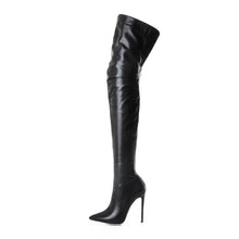 Load image into Gallery viewer, Women Over The Knee Length Long Boots Stiletto Heel Women Boots Patent Leather