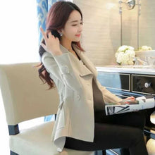 Load image into Gallery viewer, Coats Woman Spring Autumn Short Windbreaker Jacket for Women Casual Elegant Pretty High Quality Clothing Promotion Fashion 2025