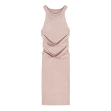 Load image into Gallery viewer, Dresses for Women Elegant Sexy Sleeveless Back Textured Mini Skinny Dress New Fashion Summer Casual PTKPCC