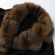 Load image into Gallery viewer, Elegant Faux Fur Lace Up Woolen Coat Women Shawl Collar Belted Waist Full Sleeve Coats Female Autumn Winter Fashion Lady Outwear
