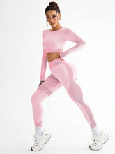 Load image into Gallery viewer, Women&#39;s 2pcs Hot-selling New Sports Tight Running Breathable Seamless Yoga Suit
