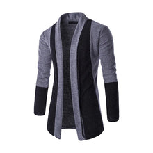 Load image into Gallery viewer, Sweater Coats Men New Fashion 2025 Autumn Men&#39;s Slim Long Solid Color Knitted Jacket Fashion Men&#39;s Casual Sweater Cardigan Coats

