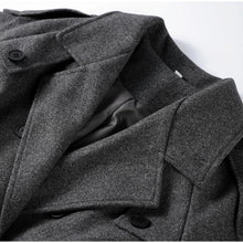 Load image into Gallery viewer, Elegant Shawl Collar Lace Up Long Woolen Coat Women Full Sleeve Belt Lapel Thick Overcoat 2025 Autumn Winter Lady Chic Outwear
