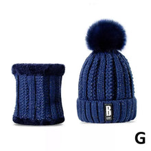 Load image into Gallery viewer, Winter Beanie Hats for Women with Thick Fleece Lined Scarf Set
