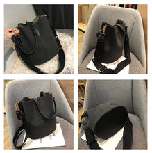 Load image into Gallery viewer, Designer Handbags Ladies Bucket Bag PU Leather Shoulder Large Capacity Crossbody Bags for Women High Quality New Tote Bag
