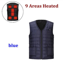 Load image into Gallery viewer, Unisex Heated Vest – 11 Heating Areas, V-Neck &amp; USB Smart Temp Control, Cotton Material
