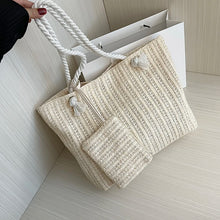 Load image into Gallery viewer, Designer Style Large Capacity Straw Tote Bag Summer Beach Bag Casual Bali Big Purse
