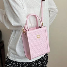 Load image into Gallery viewer, Designer Leather Handbag For Elegant Ladies, Crossbody Shoulder Tote Bag With Secure Zipper
