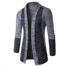 Load image into Gallery viewer, Sweater Coats Men New Fashion 2025 Autumn Men&#39;s Slim Long Solid Color Knitted Jacket Fashion Men&#39;s Casual Sweater Cardigan Coats
