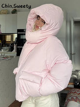 Load image into Gallery viewer, Warm Women&#39;s Hooded Cotton Padded Coats 2025 Autumn Winter Lady Outwear
