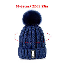 Load image into Gallery viewer, Winter Beanie Hats for Women with Thick Fleece Lined Scarf Set
