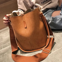 Load image into Gallery viewer, Designer Handbags Ladies Bucket Bag PU Leather Shoulder Large Capacity Crossbody Bags for Women High Quality New Tote Bag
