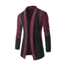 Load image into Gallery viewer, Sweater Coats Men New Fashion 2025 Autumn Men&#39;s Slim Long Solid Color Knitted Jacket Fashion Men&#39;s Casual Sweater Cardigan Coats
