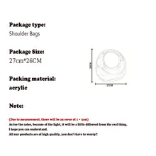 Load image into Gallery viewer, Women Bags Luxury Designer Handbags Acrylic HighQuality Fashion Personality Handbag Dresses Suitcase Clear Beach Makeup Bag 2025
