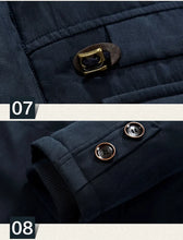 Load image into Gallery viewer, Outdoor Windbreaker Winter Jacket Men Thick Warm Mens Parkas Quality Cashmere Liner Detachable 2 in 1 Multi-pocket Coats L-4XL
