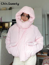 Load image into Gallery viewer, Warm Women&#39;s Hooded Cotton Padded Coats 2025 Autumn Winter Lady Outwear
