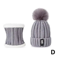 Load image into Gallery viewer, Winter Beanie Hats for Women with Thick Fleece Lined Scarf Set
