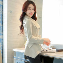 Load image into Gallery viewer, Coats Woman Spring Autumn Short Windbreaker Jacket for Women Casual Elegant Pretty High Quality Clothing Promotion Fashion 2025
