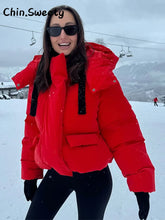 Load image into Gallery viewer, Warm Women&#39;s Hooded Cotton Padded Coats 2025 Autumn Winter Lady Outwear
