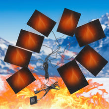 Load image into Gallery viewer, 3 Levels Electric Cloth Heater USB Heating Pads Outdoor Thermal Winter Heating Vest Pads Vest Heater for DIY Heated Clothing
