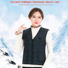 Load image into Gallery viewer, Unisex Heated Vest – 11 Heating Areas, V-Neck &amp; USB Smart Temp Control, Cotton Material

