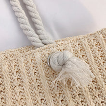 Load image into Gallery viewer, Designer Style Large Capacity Straw Tote Bag Summer Beach Bag Casual Bali Big Purse
