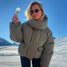 Load image into Gallery viewer, Warm Women&#39;s Hooded Cotton Padded Coats 2025 Autumn Winter Lady Outwear
