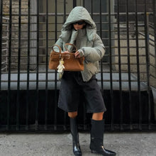 Load image into Gallery viewer, Warm Women&#39;s Hooded Cotton Padded Coats 2025 Autumn Winter Lady Outwear
