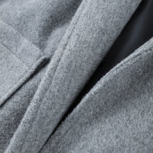 Load image into Gallery viewer, Fashion Hooded Women&#39;s Wollen Coat Fur Collar Lace Up Pocket Solid Warm Lady Coats 2025 Autumn Winter Elegant Female Streetwear
