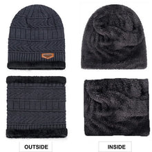 Load image into Gallery viewer, Winter Hats Knit Cap Men And Women Velvet Hat Coral Fleece Scarf Outdoor Riding Hat Warm Thickening Plus Velvet Neck Protect Cap
