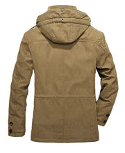 Load image into Gallery viewer, Outdoor Windbreaker Winter Jacket Men Thick Warm Mens Parkas Quality Cashmere Liner Detachable 2 in 1 Multi-pocket Coats L-4XL
