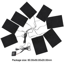 Load image into Gallery viewer, 3 Levels Electric Cloth Heater USB Heating Pads Outdoor Thermal Winter Heating Vest Pads Vest Heater for DIY Heated Clothing
