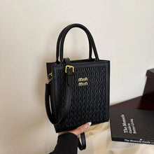 Load image into Gallery viewer, Designer Leather Handbag For Elegant Ladies, Crossbody Shoulder Tote Bag With Secure Zipper
