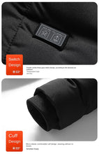 Load image into Gallery viewer, Winter Heating Jacket Mens 11 Heating Zone USB Charging Temperature Controlled Padded Coat Outdoor Ski Warm Cold-proof Parka
